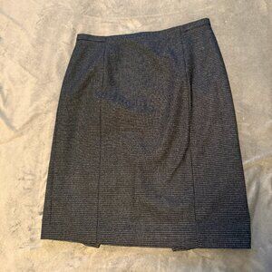 Ann Taylor Blue and Black Skirt Petite